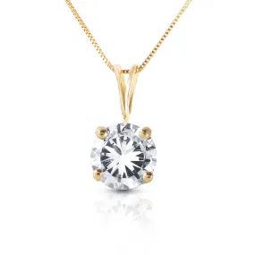 0.5 Carat 14K Solid Yellow Gold Heiress Diamond Necklace