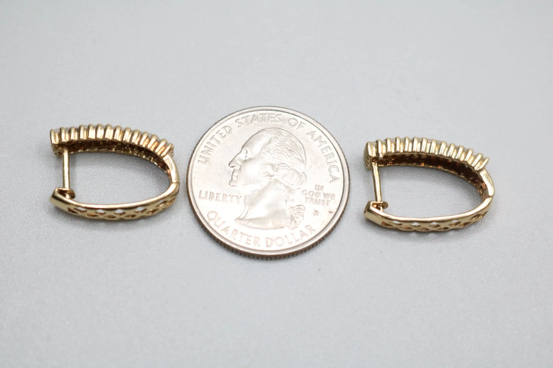 10K Yellow Gold Diamond Lever Earrings (1.56 CTW)(4.2 Grams)