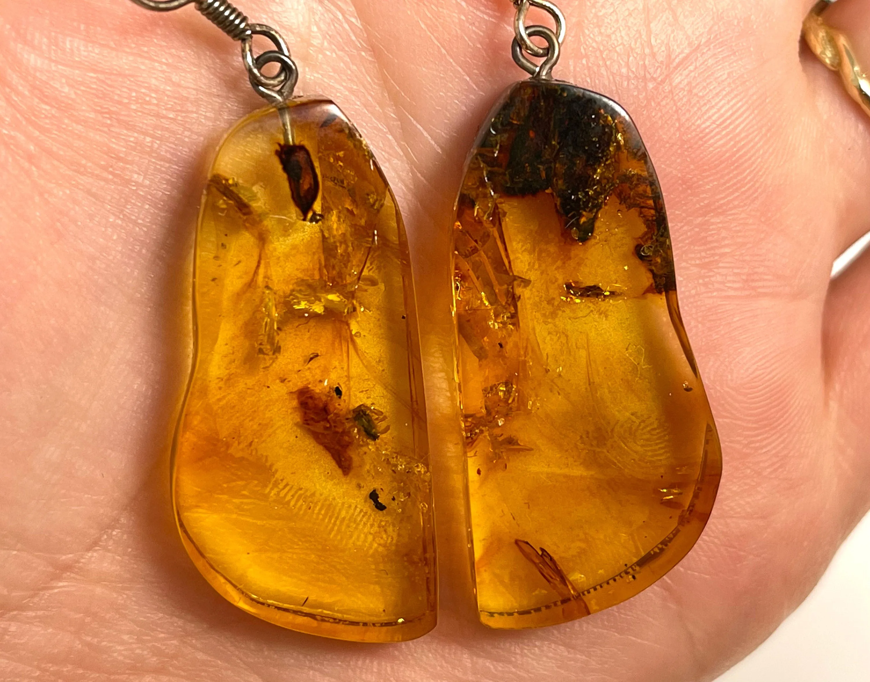 AMBER Crystal Earrings - Statement Earrings, Dangle Earrings, Handmade Jewelry, Healing Crystals and Stones, 50358