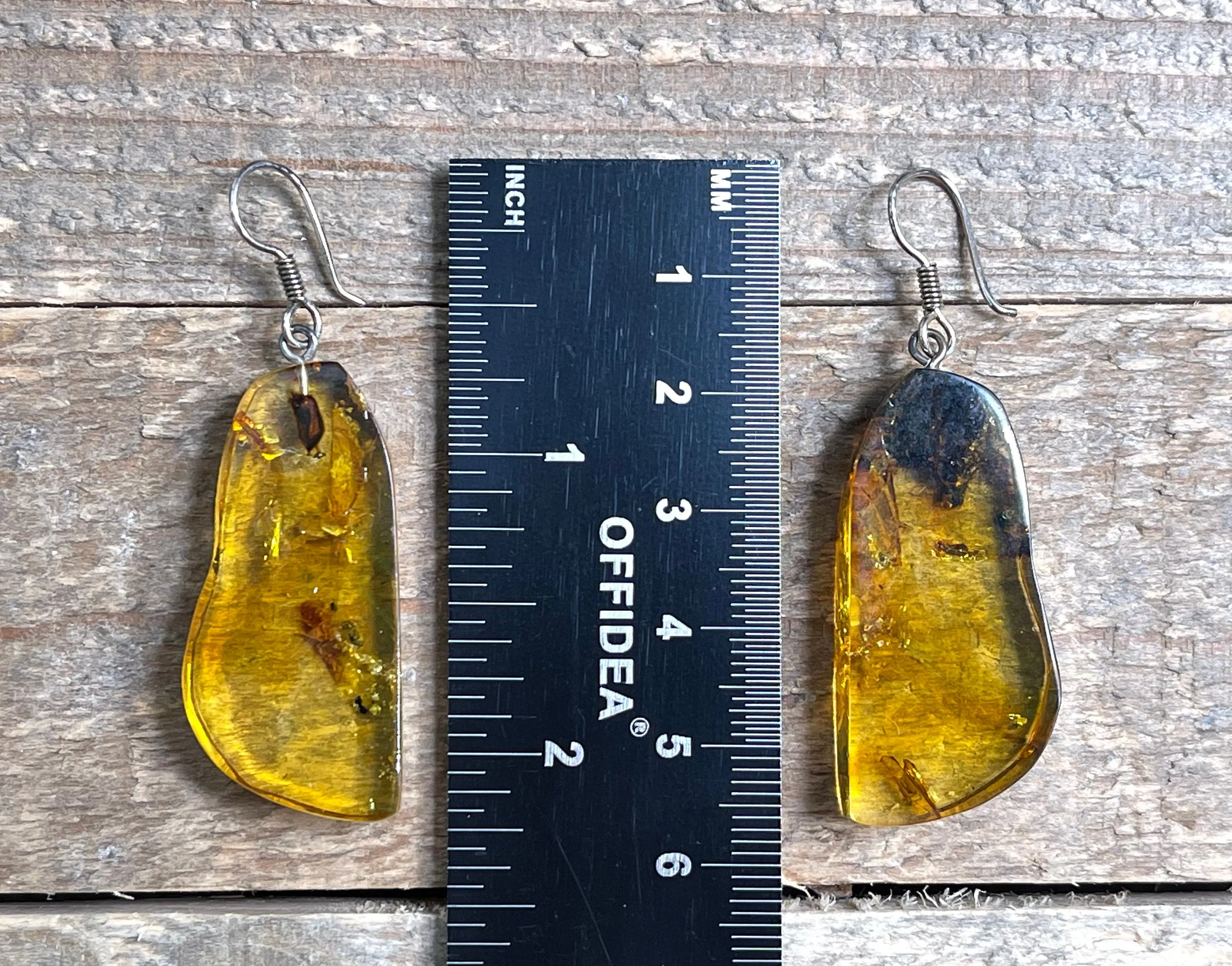 AMBER Crystal Earrings - Statement Earrings, Dangle Earrings, Handmade Jewelry, Healing Crystals and Stones, 50358
