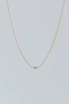 Diamond in the Rough Solitaire Necklace - Round