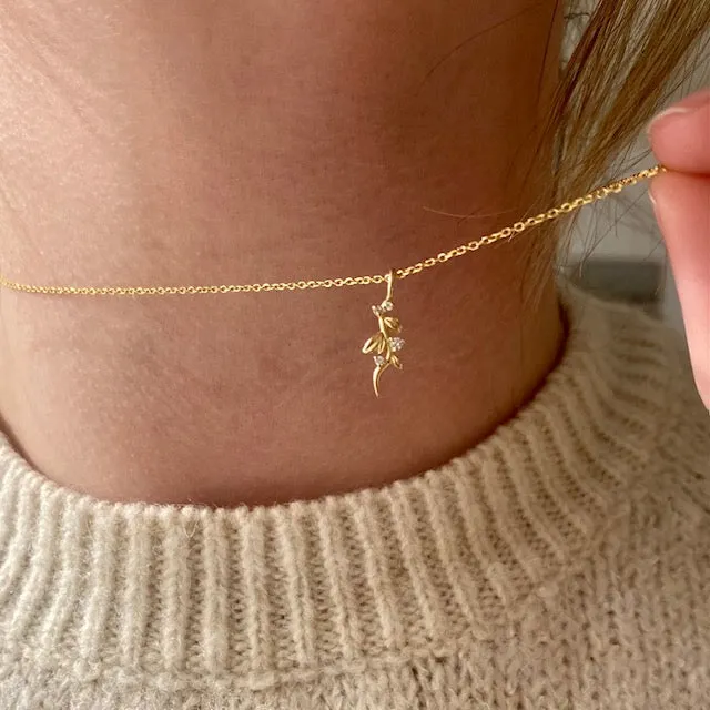 Diamond Vine Necklace (ready to ship option)*
