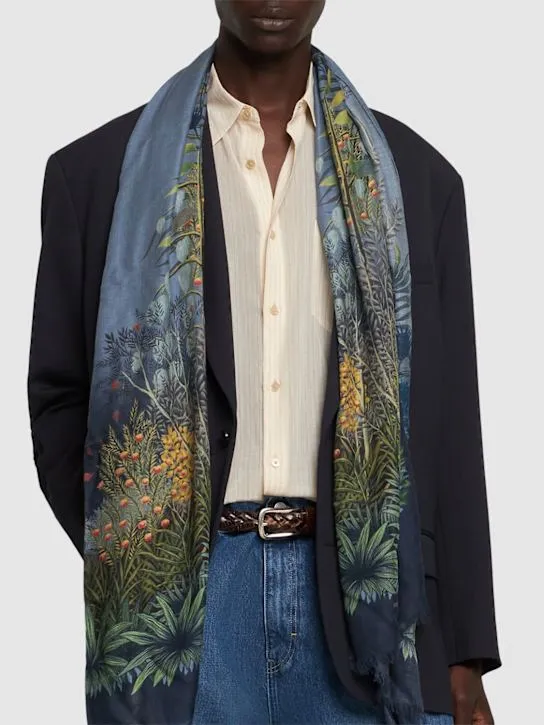 Etro   Cashmere &amp; modal scarf 