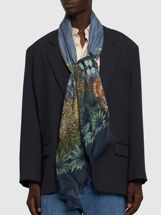 Etro   Cashmere &amp; modal scarf 