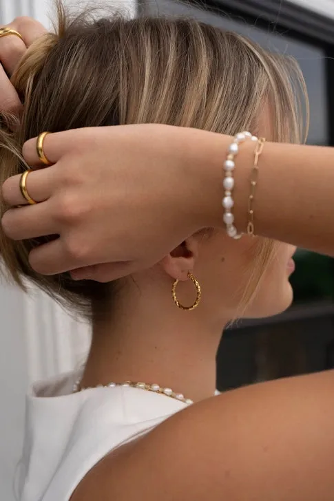 MAY MARTIN Amber Hoops