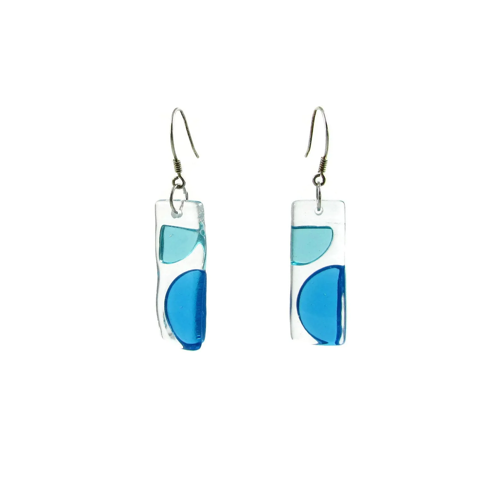 Onda Glass Earrings - Amber