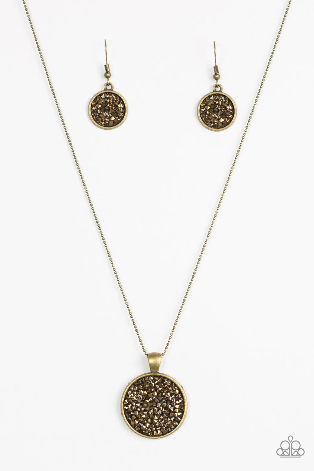 Open Door Jewelry - Bite The STARDUST - Brass Necklace - Paparazzi Accessories