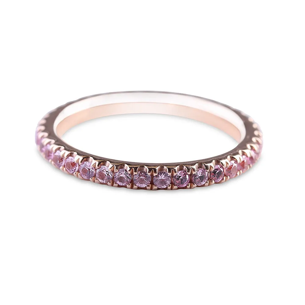 PINK SAPPHIRE ETERNITY BAND