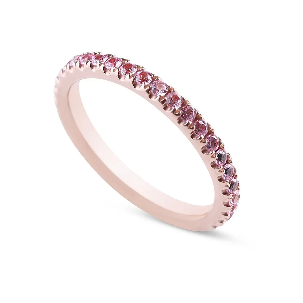 PINK SAPPHIRE ETERNITY BAND