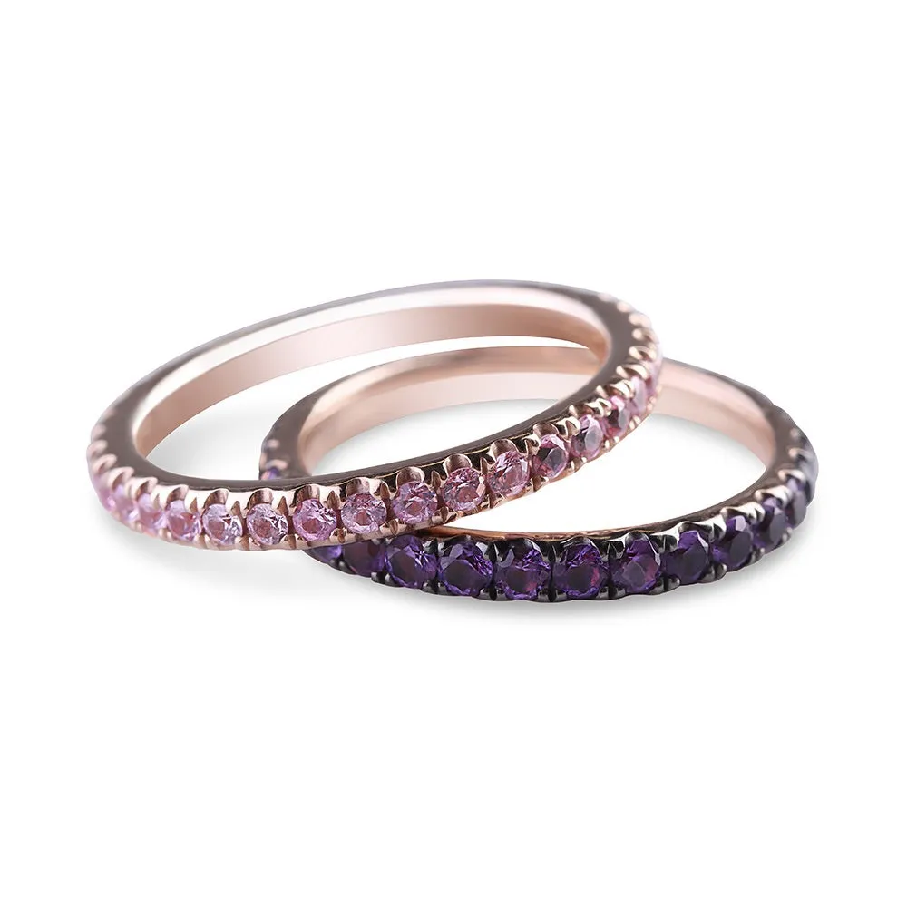 PINK SAPPHIRE ETERNITY BAND
