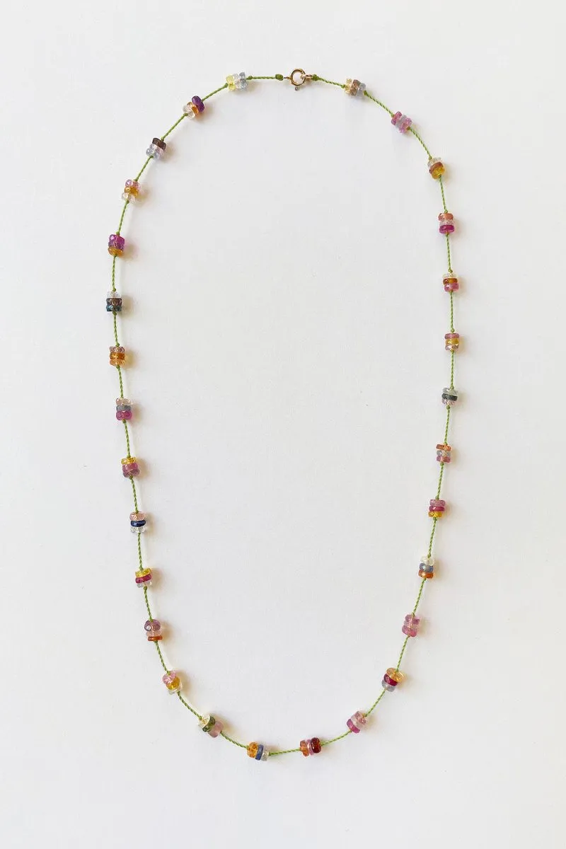 Rainbow Sapphire Necklace