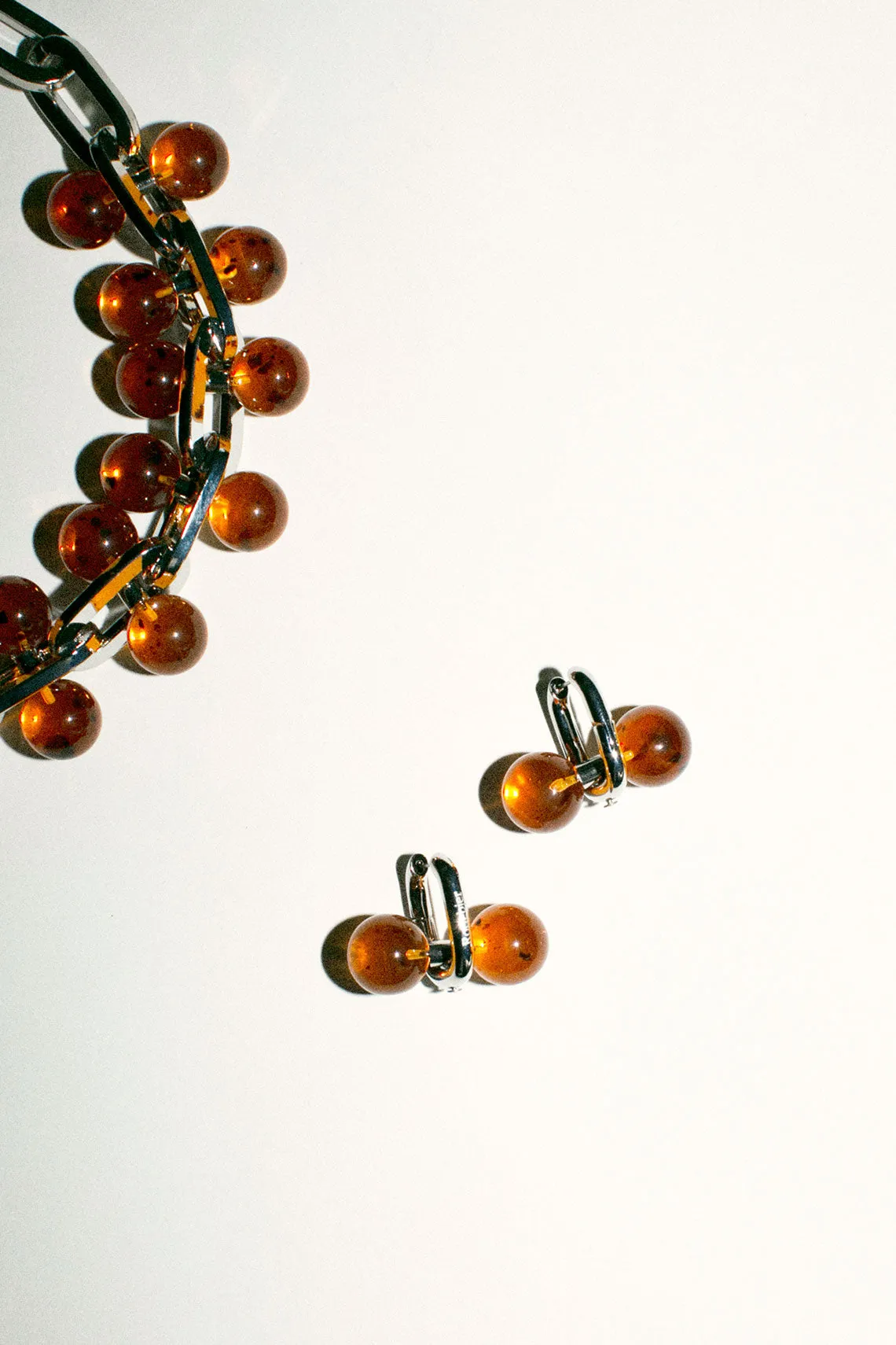 Silver Sphere Earrings