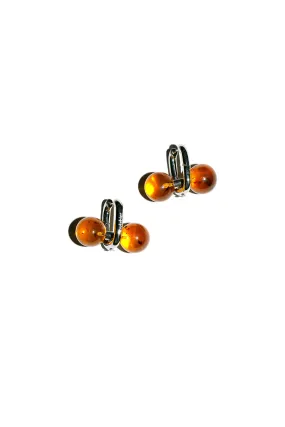 Silver Sphere Earrings
