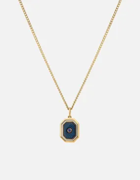 Umbra Sapphire Necklace, Gold Vermeil/Blue